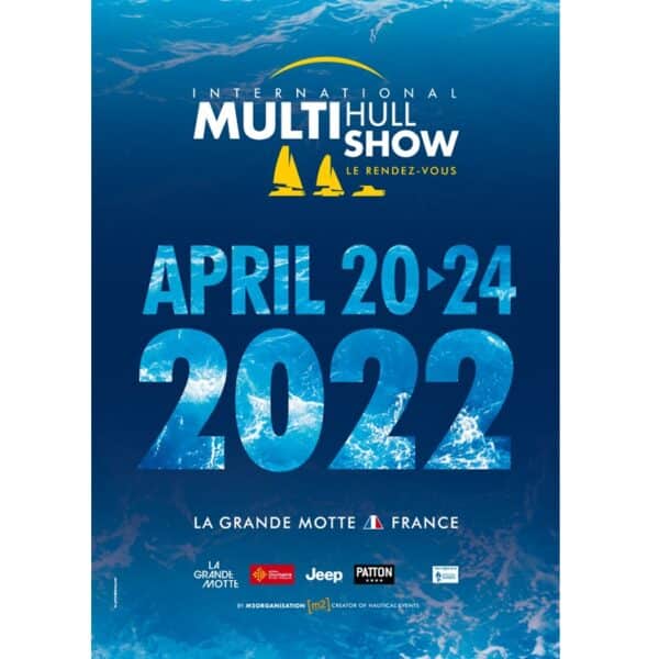 Karver expose au salon du Multicoque 2022 à la Grande Motte. Stand. Affiche